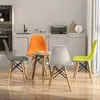 Silla de comedor Eames de madera maciza, silla con respaldo estilo nórdico, silla de ocio para el hogar, silla de comedor moderna minimalista, silla de escritorio