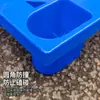 Paleta de plástico, paleta para montacargas de rejilla de nueve pies, tablero de piso a prueba de humedad para almacén, paleta de logística, fabricante de paletas de plástico