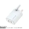 Fornecimento Transfronteiriço Economiza no Volume de Transporte: Carregador C+C 45W Gan Pd Padrão Britânico Plug Retrátil Nitreto de Gálio