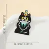 Patches Bordados de Gato de Desenho Animado, Patches Fofos para Roupas, Patches Autoadesivos para Passar a Ferro para Garrafas de Água, Decorações de Celular e Acessórios de Roupa
