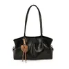 2026 Nova Bolsa de Axila Retro Simples Versátil Outono Feminina Grande Capacidade Manual para Deslocamento Bolsa Tote de Ombro Único