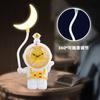Despertador de escritorio para estudiantes, reloj de astronauta para el hogar de los niños, sacapuntas, carga, lámpara de escritorio, carga USB, luz nocturna LED