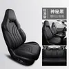 Zrr es Adecuado para Fundas de Asiento de Cuero Completo Específicas para Coche, Cojines de Asiento, Tapetes Deportivos de Cuatro Estaciones con Cobertura Total para Nezha U