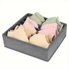 Caja de Almacenamiento para Ropa Interior, Ropa Interior y Calcetines Compartimento de Cajón de Armario Juego de Cuatro Piezas Tela No Tejida Engrosada Nueva Caja de Almacenamiento con Compartimentos