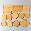 Posavasos de Bambú Transfronterizo Manteles Individuales Tapetes para Macetas de Flores Redondos Rectangulares con Formas Especiales Multitalla Posavasos para Té Posavasos DIY