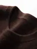 Suéter de Punto Cómodo para Otoño e Invierno con Cuello Redondo Suéter Base Suéter de Cachemira de Color Puro Estilo Nuevo para Hombre 2025