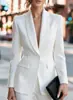 Moda europea y americana transfronteriza para mujer: Blazer entallado con cuello chal, escote en V pronunciado, un botón, chaqueta de traje para mujer que ciñe la cintura