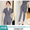 Departamento de Ventas ropa profesional para mujer gerente de tienda de joyería ropa de trabajo manga corta verano delgada pantalones a juego traje de tienda de oro traje de falda para mujer