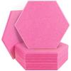 Nova placa de isolamento acústico hexagonal decoração de parede material criativo 3D fundo retardador de chama placa de feltro de absorção de som