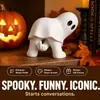 Nueva figura de fantasma transfronteriza, decoración de escritorio de Halloween con pose de dedo medio, un pequeño fantasma interesante