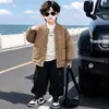 Chaqueta de Forro Polar para Niños Estilo Nuevo Otoño e Invierno Chaqueta Ligera de Algodón Acolchada Moderna Fresca Estilo Coreano para Niños Pequeños y Bebés