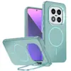 Adequado para Xiaomi Redmi Note 15 Pro, capa de celular magnética de cor vibrante imitação original, capa protetora com suporte para lente Redmi 15C