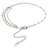 Corrente de Cintura de Metal Trançado com Fivela de Pino, Pérolas e Strass, Transfronteiriça, para Homens e Mulheres, Acessório de Cinto Moda Hip-Hop Luxo Leve para Vestidos de Mulheres