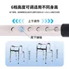 Andador de cuatro patas antideslizante Golden Finger para ancianos, carrito plegable con ruedas para exteriores con almacenamiento