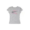 Camiseta de Manga Corta con Estampado de Letras de Lunares Estilo Americano para Mujer, Nuevo Top Casual Ajustado para el Verano 2026
