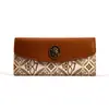 Carteira Nova Feminina Carteira Clássica Tripla Bolsa Feminina da Moda Longa