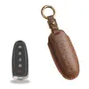Nova Capa de Chave Retrô Adequada para Lincoln Aviator Navigator Navigator Bolsa de Chave de Carro de Couro Genuíno Fivela