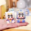 Saco Surpresa Cartoon Superman Shin-Chan Pingente de Joia DIY Fofo Chaveiro Boneco Pequenos Enfeites de Mesa Acessórios de Resina