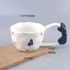 Caneca Criativa Nova de Cerâmica Amor, Caneca de Cerâmica Tridimensional Fofa de Emoção Curativa, Presente de Formatura, Lembrança