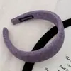 Serie de Colores Nuevos Retro Otoño e Invierno Diadema Tejida para Mujer con Corona Alta, Banda para el Cabello para Lavarse la Cara, Pinza para el Cabello Versátil de Color Sólido