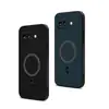 Adequado para Google Pixel 11Proxl Capa de Telefone Magnética com Padrão Triangular e Textura 3D de Couro 10A Capa Protetora Anti-Queda