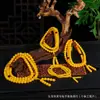 Pulsera Rosario de Ámbar con 108 Cuentas de Buda Juguete Aceite de Pollo Ámbar Azul Ámbar Sangre Mismo Estilo para Hombres y Mujeres Suministro en Vivo Pulsera