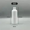 Garrafa plástica de 100ml com tampa, selada, boca estreita, branca, garrafa PET esguia, garrafa de líquido vazia, garrafa dispensadora de álcool