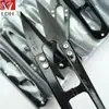 Tesoura para Linha Lida Ying Yi Peng com Cabo de Borracha Preta, Mola em U, Cortador de Linha, Tesoura Manual Pequena Industrial para Fábricas de Vestuário