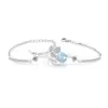 Venta caliente de transmisión en vivo: Pulsera de Flor de Rosa de Fuegos Artificiales Colorida, Diamante de Alto Carbono Súper Brillante, Joyería Chapada en Oro Real, Venta Directa de Fábrica