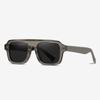 Gafas de Sol Polarizadas de Montura Cuadrada Retro para Hombre, Ciclismo al Aire Libre, Pesca, Anti-UV, Gafas de Sol de Acetato Hechas a Mano, Estilo Moderno