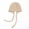 100% Cachemir Puro Otoño e Invierno Nuevo para Mujer Elegante Color Sólido Tejido Cálido Moda Cordón Casual Gorro