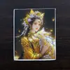 Pintura Thangka Dorada de Color al por Mayor Núcleo Zorro de Nueve Colas Hada Zorro Zakiram Vida Pasada y Vida Presente Thangka con Dorado Espolvoreado Tarjeta de Lienzo Núcleo