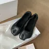 Nuevos Zapatos Planos de Ballet Nube Franceses de Estilo Veraniego~ Piel Suave Moño Punta Delantera Plana Punta Dividida Pezuña de Cerdo