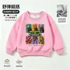 Plantas vs.. Roupas de Zumbi Camiseta de Manga Longa Meninos Outono Inverno Plus Veludo Solta Infantil Desenho Animado Jogo Tendência Moletom