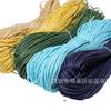 Suministro puntual etiqueta de cuerda de algodón encerada diy cuerda trenzada cordón de algodón encerado cuerda redonda encerada hilo encerado de 3 mm de grosor