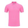 Polo Piqué de Algodón Puro de Color Puro 220g Holgado con Solapa Manga Corta Ropa de Trabajo Corporativa para Eventos Estampado Bordado Logotipo