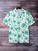 Camisa de Manga Corta Transpirable de Secado Rápido, Estampado Digital 3D, Casual y Cómoda, Estilo Hawaiano, para Hombre y Mujer, Diseño Transfronterizo de Amazon
