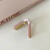 Grampo de Cabelo de Liga em Forma de V para Mulheres, Piranha Pequena Elegante para a Parte de Trás da Cabeça, Acessório de Cabelo Coreano para Rabos de Cavalo Altos