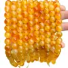 Flor Flutuante Colorida em Degradê Calcedônia Contas Soltas Acessórios para Joias DIY Pulseiras com Contas Colares Acessórios de Moda Contas