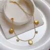 Pulseira de Aço Titânio Nova 2025 para Mulheres, Luxo Leve com Cravação de Diamantes, Design Exclusivo, Sensação de Alto Padrão, Joia Estilo Ins