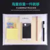 Bolsa Transparente de Archivo para Documentos A4 de Gran Capacidad, Bolsa de Almacenamiento de Archivos A4 de Alta Gama con Pegatinas de Etiquetas, Personalizable