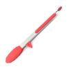 Pinza de silicona para alimentos, pinza de acero inoxidable para pan, pinza para carne, utensilios para hornear y barbacoa, herramientas de cocina