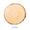 Virutas de madera de tronco anillos anuales bricolaje virutas de madera virutas de madera redondas fondo decorativo pared virutas de madera maciza redondas pequeñas material pintura a mano hecha a mano