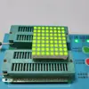 Fornecimento direto da fábrica tela de matriz de pontos LED monocromática highlight amarelo-verde 32*32 pontos co-negativo cinza quadrado 1088