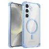 Funda magnética transparente para teléfono Samsung S26Ultra con carga inalámbrica S25Edge, funda protectora de cuatro esquinas anticaídas