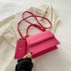 Bolso bandolera estilo occidental de primavera y verano, popular bolso pequeño de color sólido para mujer, nuevo bolso de moda 2024, bolso cuadrado pequeño.