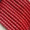Espaciador Cilíndrico de 4x4 mm para Ropa, Tubo de Vidrio, 103 Piezas/Tira, Siete Colores Disponibles