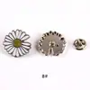 Botón Metálico Explosivo Botón Popular de Margarita Broche para Top de Mujer Hebilla para Jeans Hebilla para Zapatos Accesorios