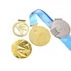 Medallas metálicas personalizadas de competición para empresas, escuelas, eventos de maratón, placas de honor doradas, plateadas y de bronce, diseños creativos