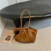 Bolsa Tote de Ombro Ruien Fashion de Grande Capacidade para Mulheres Outono 2026 Nova Bolsa de Mão para o Dia a Dia com Pregas de Nicho